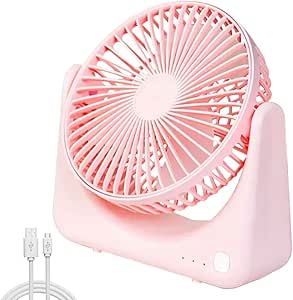 Amazon.com: A2B USB Desk Fan Cordless Table Fan with Strong Airflow ...