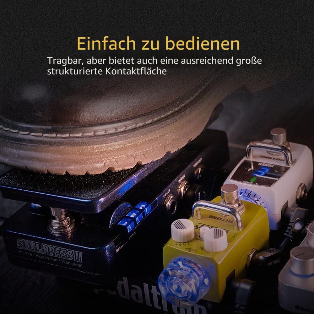 Hotone WAH AKTIV Volume Passive Expression 4 in 1 Gitarre Effektpedal schaltbar mit sichtbaren Gitarreneffektpedal Soul Press II