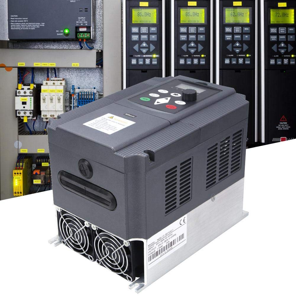 Vektor Frequenzwandler, 3 Phasiger 7,5 kW 380 V Frequenzumrichter Regler mit Variabler Frequenz Eingebauter PID-Regler