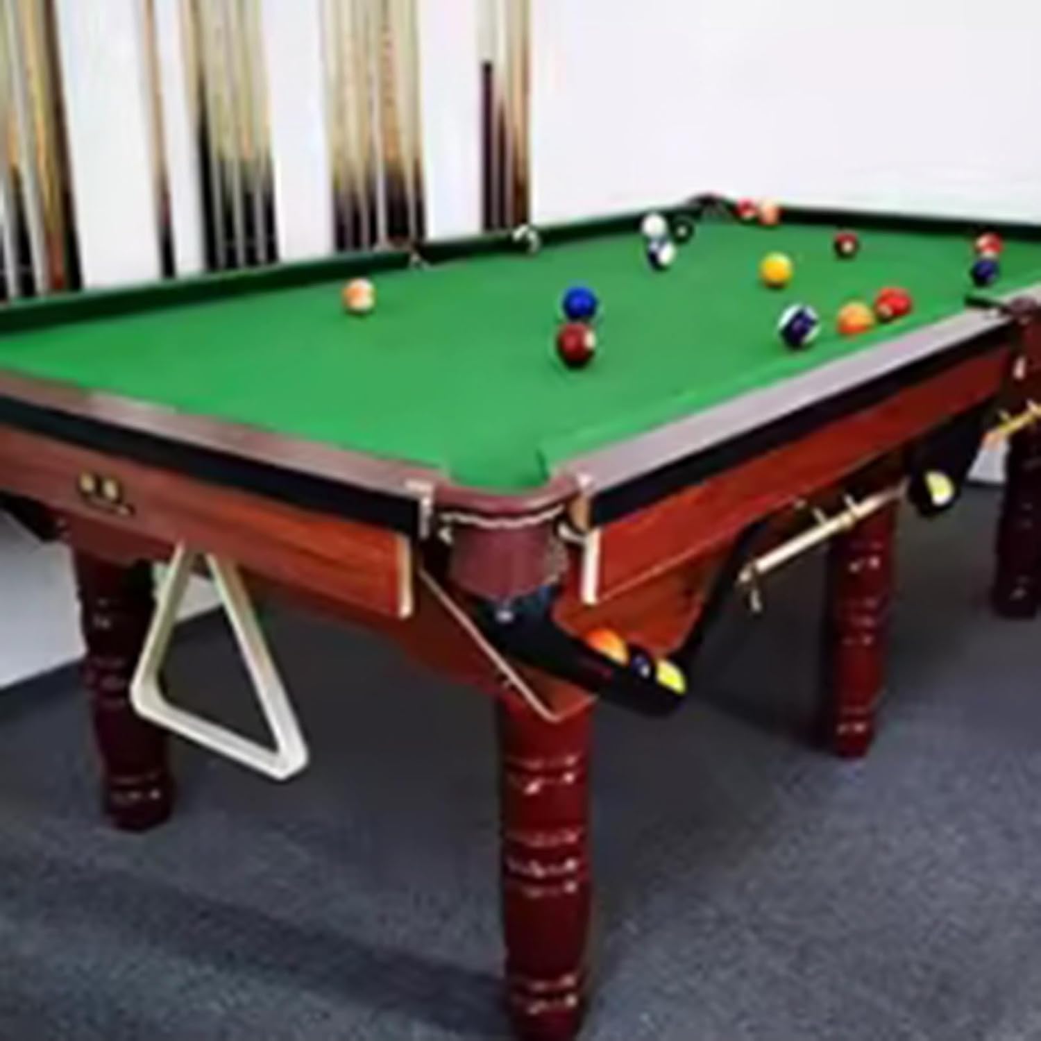 Classic Billiard Pool Table, Easy Assembly Indoor Game Table for Family Recreation & Parties