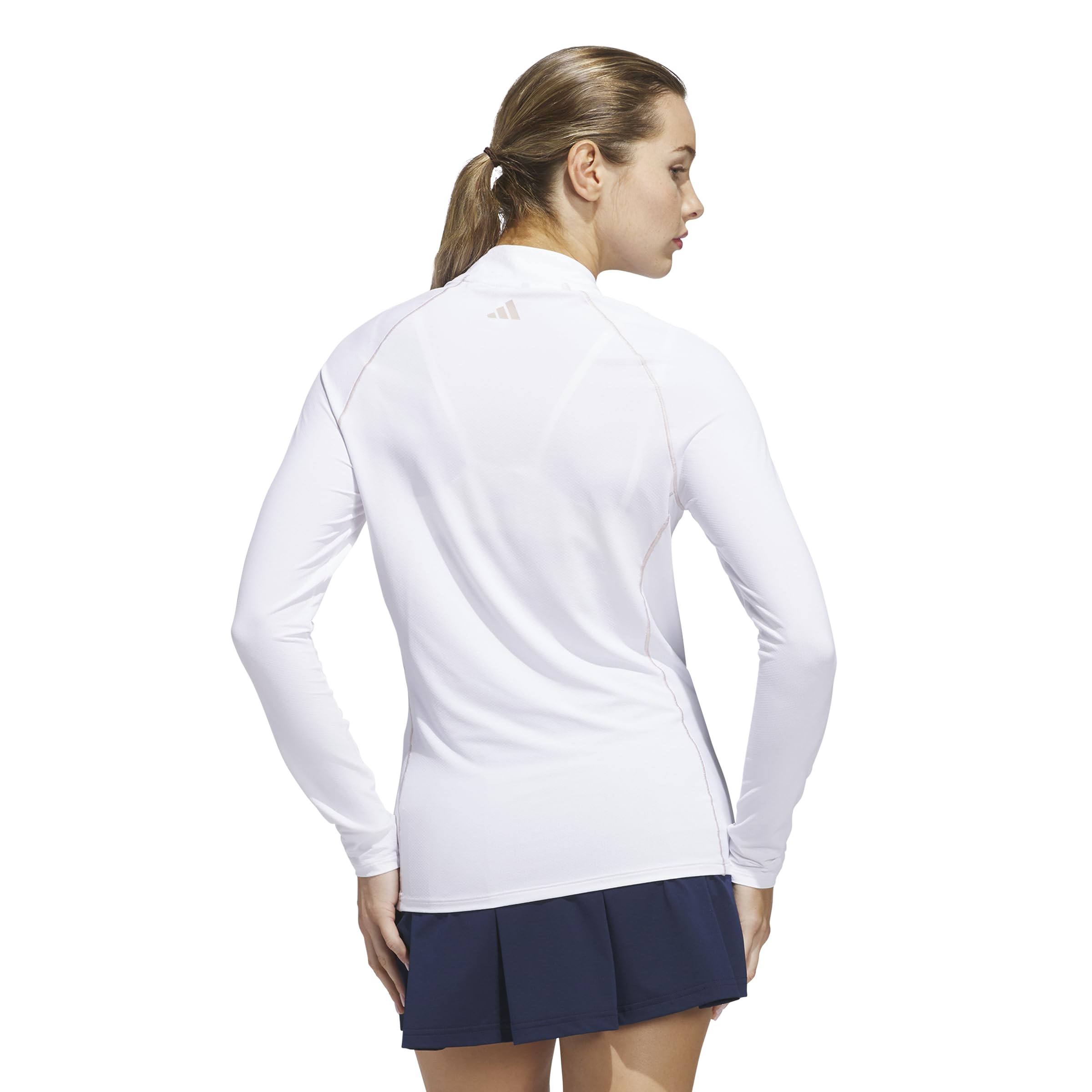 adidas Ultimate365 Solid Quarter-Zip Mock Long Sleeve Top Ultimate365 - Maglia a Maniche Lunghe con Cerniera a Quarti Donna (Pacco da 1)