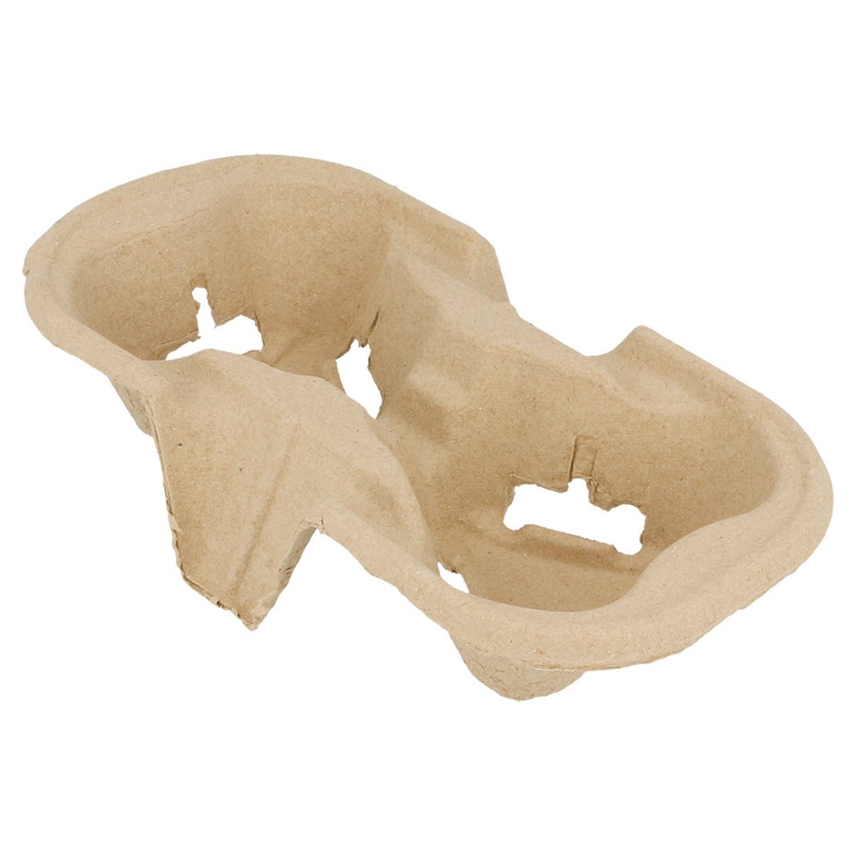 Cup Carrier, 2 Glässer 21X10,5 Cm Natur Karton - 100 Un.