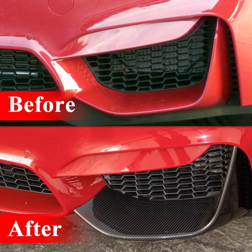 AeroBon Prepreg Dry Carbon Fiber Bumper Splitter Compatible with 2014-2020 BMW F80 M3 Sedan, F82 M4 Coupe, F83 M4 Convertible Bumper Cover