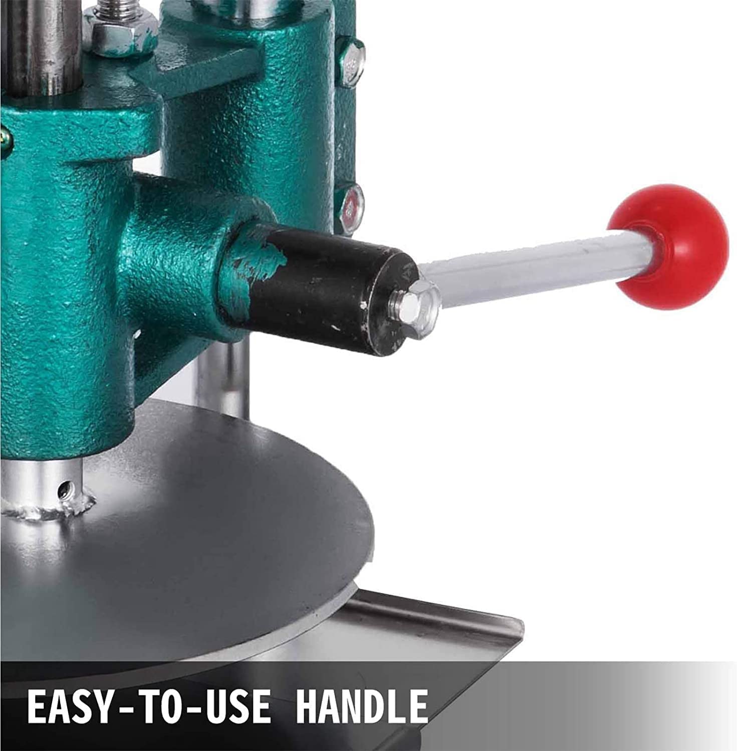 Pizzaiolo, Pressa Manuale per Pasticceria in Acciaio Inossidabile, Pressa per Pasta per Pizza con Base in Ghisa, per Uso Commerciale O Familiare (Colore : 18Cm) (16Cm)