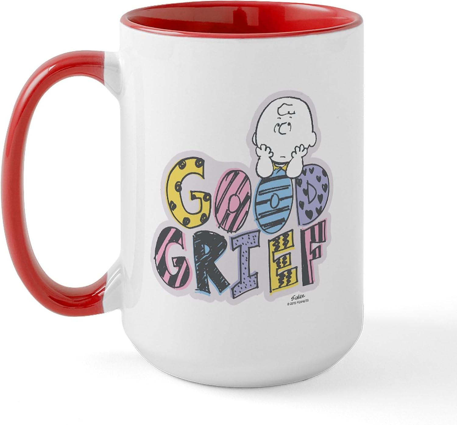 CafePress Charlie Brown Good Grief Mugs 15 oz (444 ml) Ceramic Coffee Mug