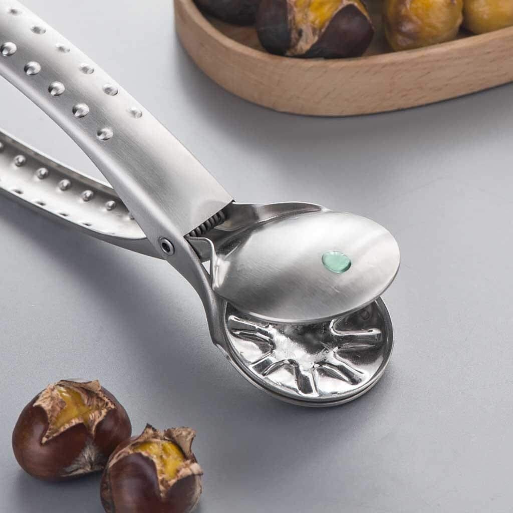 Casse Noix Métallique 2-en-1 Clip Walnut Clip Châtaignier Noix Cracker Opener Shower Crosser Pince en Noyer Métal Coupe-Cuille Colle-Clip Clip Pince à Outils Pécan Noyer Outil ouvreur
