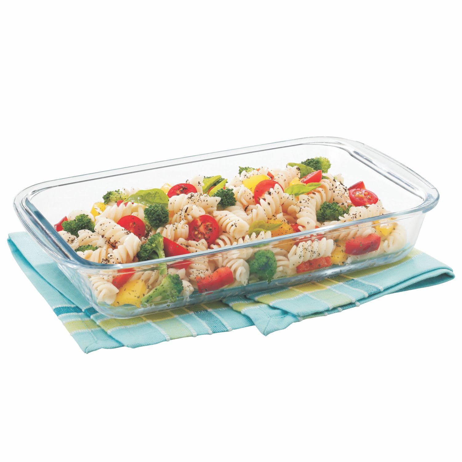 Signoraware Bake 'N' Serve Rectangular Bakeware Safe and Oven Safe Glass Dish Tray | Borosilicate Glass Bowl Container | Microwave Oven Safe Baking (3000ml, Set of 1, Clear)-image-6