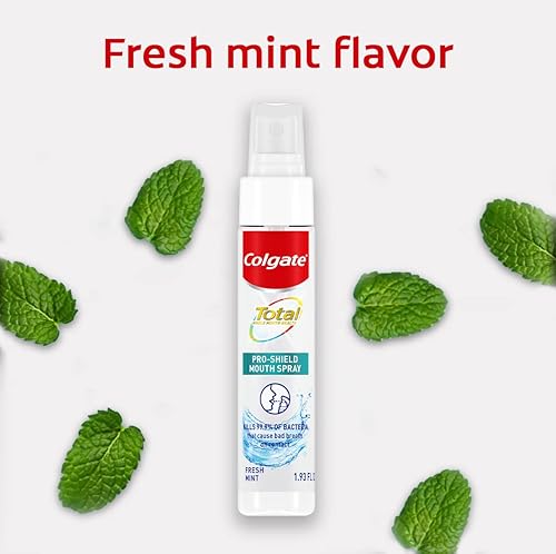 Miniatura 7 de Colgate Spray bucal total espray de enjuague bucal de menta botellas de 1 onza paquete de 2