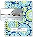 Elan Publishing Company Designer Lesson Planner and Record Book for Teacher 8.5x11 in 7 Period Lesson Plan - Includes Bookmark Daily and Monthly Organizers, and Grade Chart - Blue Green Flowers