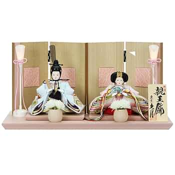 【値下げ中！】久月　親王飾　雛人形 Amazon | 久月 雛人形 親王飾り 京十四番親王 35119 間口約40cm