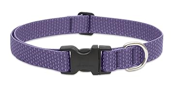 Eco 1-Inch Recycled Fiber Adjustable Dog Collar (12-20, Lilac)