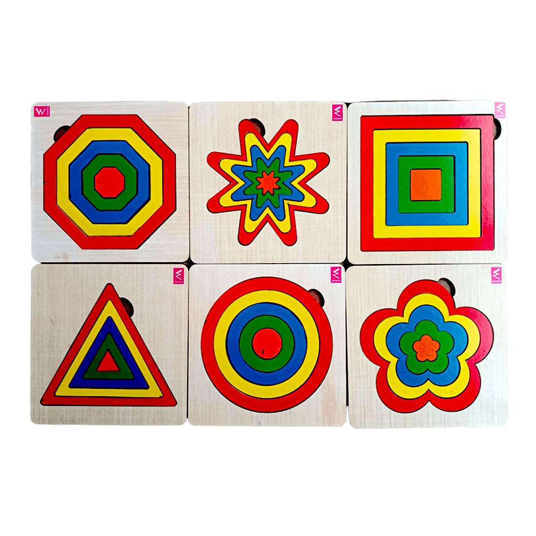WISSEN Wooden Geometric Seriation Puzzle Educational Board Game 6 * 6 inch | for 3+ Years Kids (B0BH2S3DLY) Amazon Price History, Amazon Price Tracker