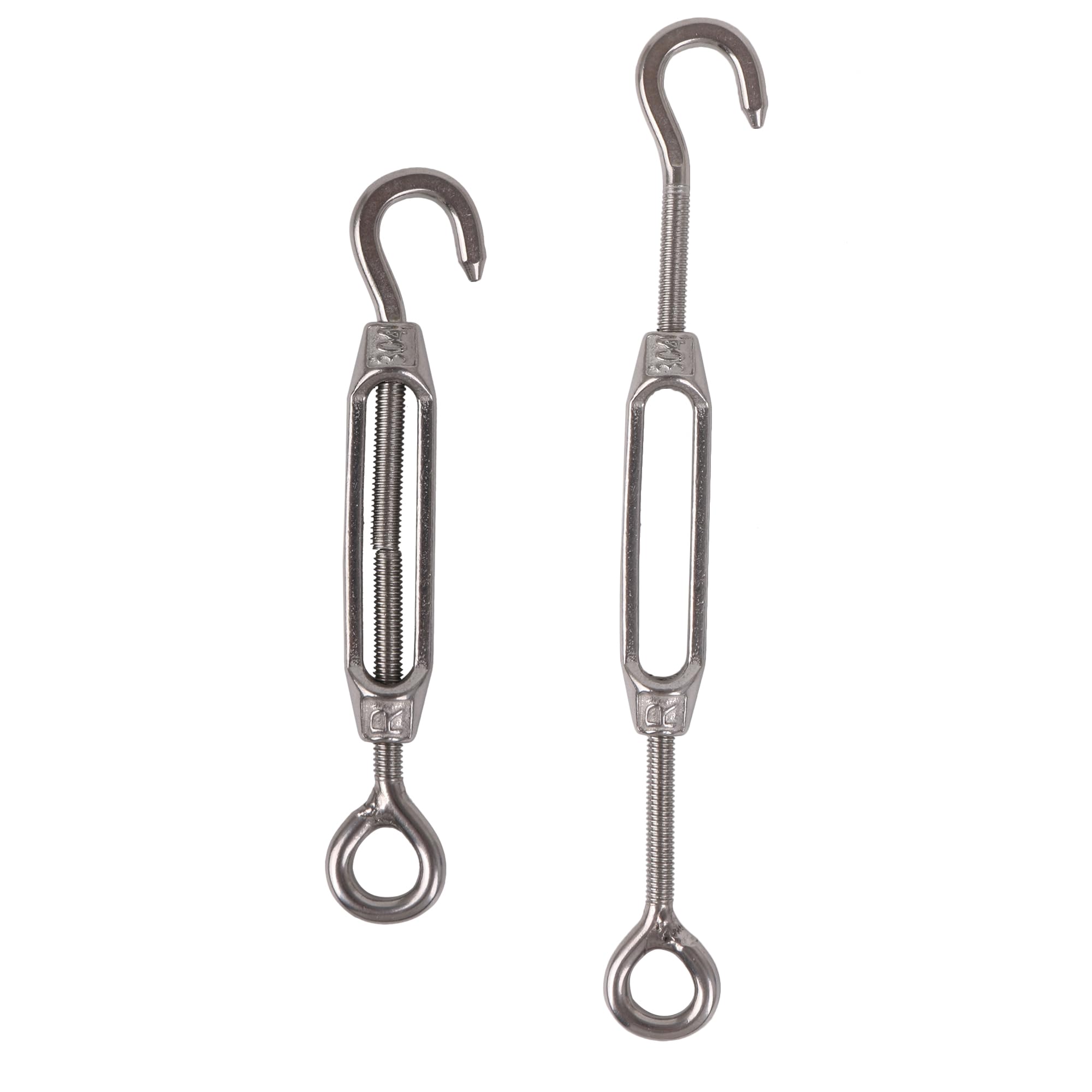 PHITUODA 5pcs M4 Stainless Steel 304 Eye & Eye Turnbuckles Adjustable - View #13