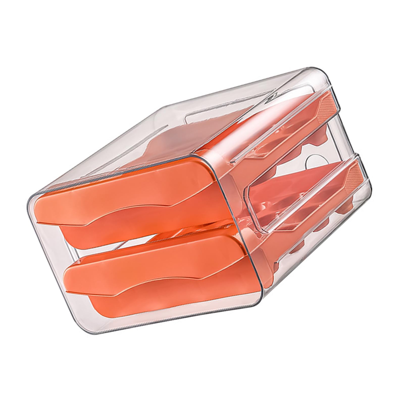 TFAOYS Layer Kitchen Oocyte Holder Drawer Plan Stackable Clear Storage Container for Refrigerator Organization Two Layer Refrigerator Planner