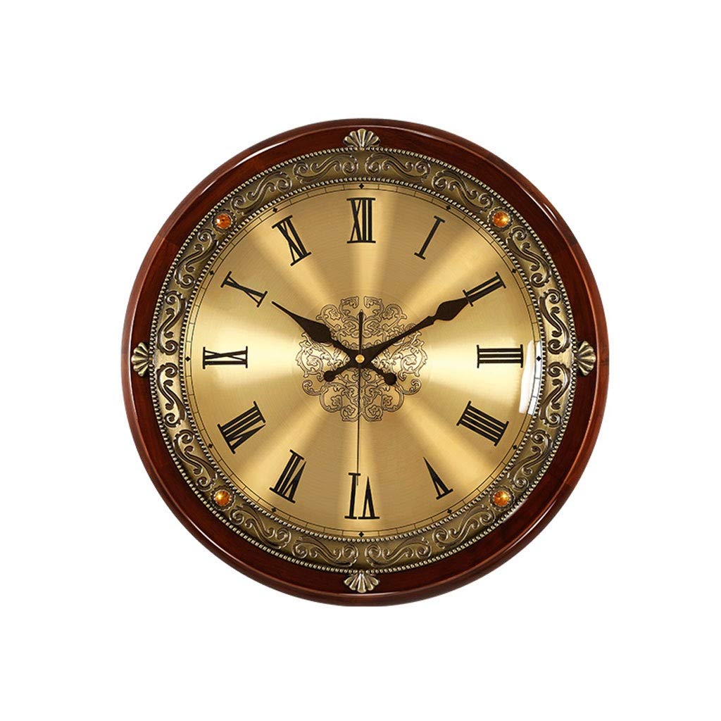 SHUTING2020 Reloj de Pared Sala de Estar Big Wall Reloj de Pared Reloj de Pared Reloj de Pared Digital Grande para la Sala de Estar Decoración de Oro 16 Pulgadas Reloj de Pared silencioso (Color : B)