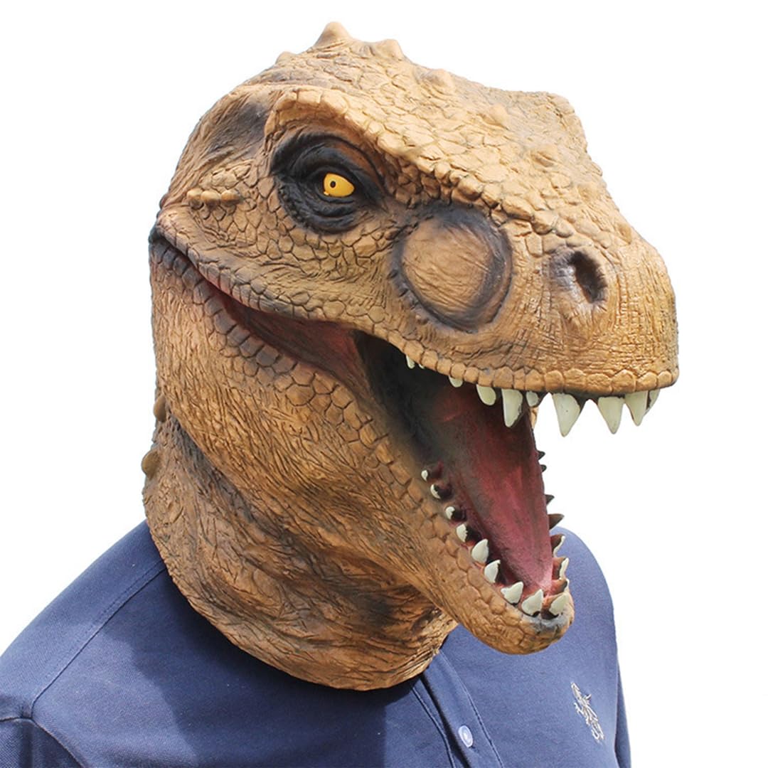 Amazon.co.jp: ティラノサウルス 恐竜マスク T-レックス リアル 仮面