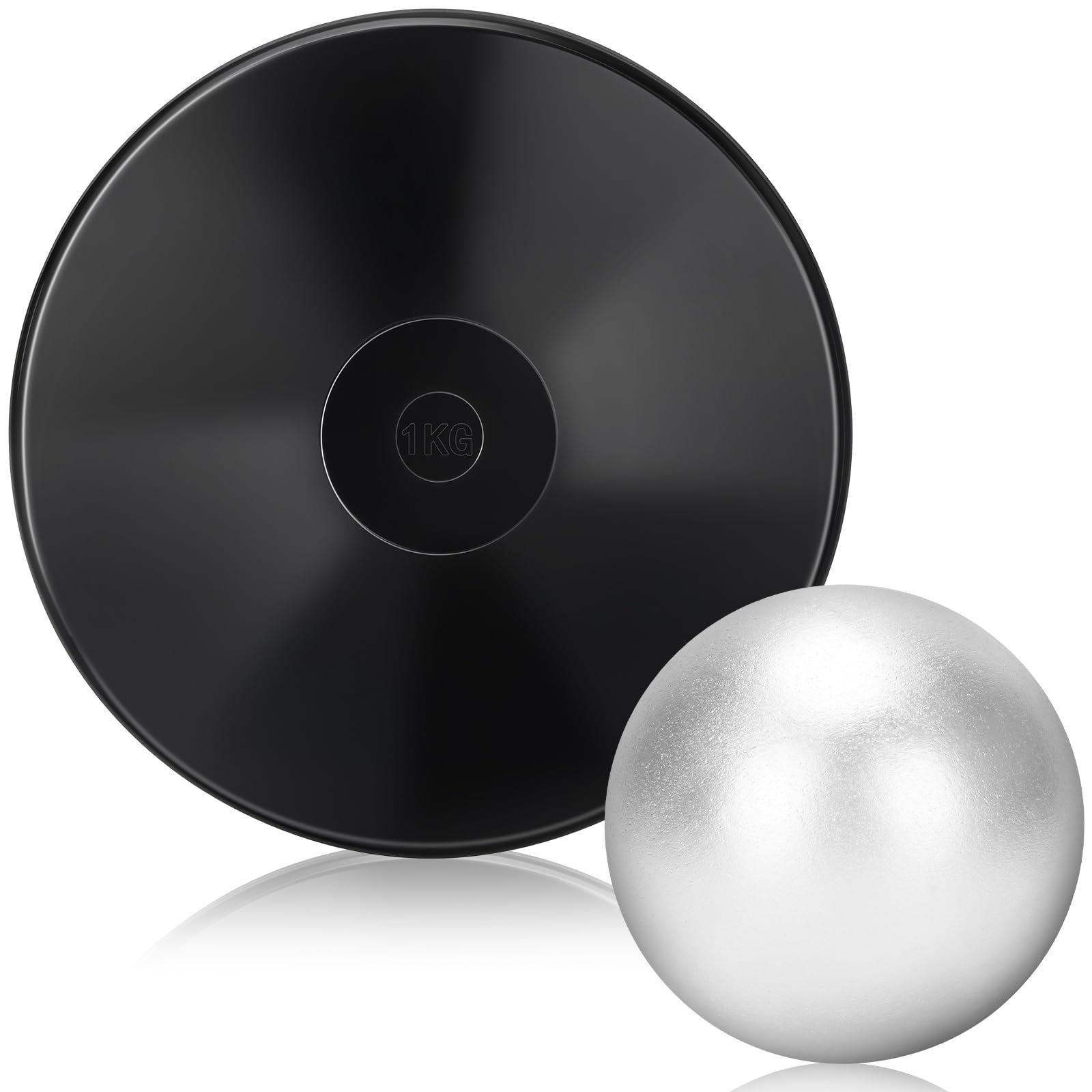 Shot Put Discus Set 2-Pack Track & Field Set: 8 Lbs Iron Shot Put & 1 ...