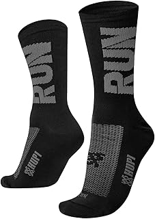 Meia Corrida Hupi Run Branco/verde, Cor: Branco/verde, Tamanho: Unico