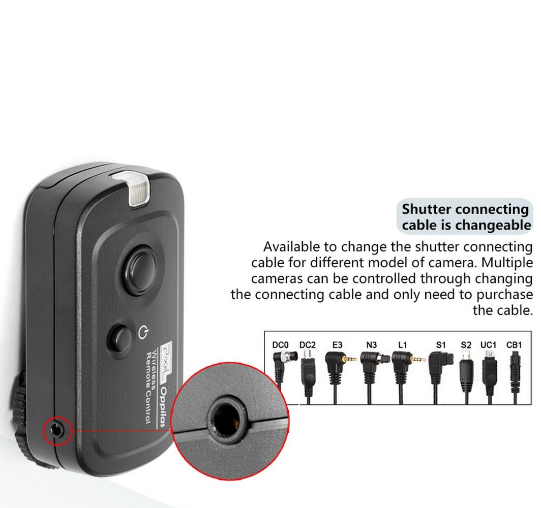Pixel RW-221/E3 - Scatto remoto senza fili con terminale di tipo E3 per Canon DSLR