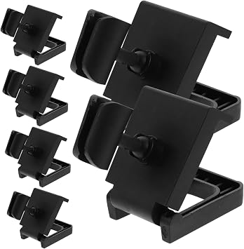 6pcs Microphone Stand Holders for Desktop Table Mic Stand Mobile Phone Mic Clamp Black