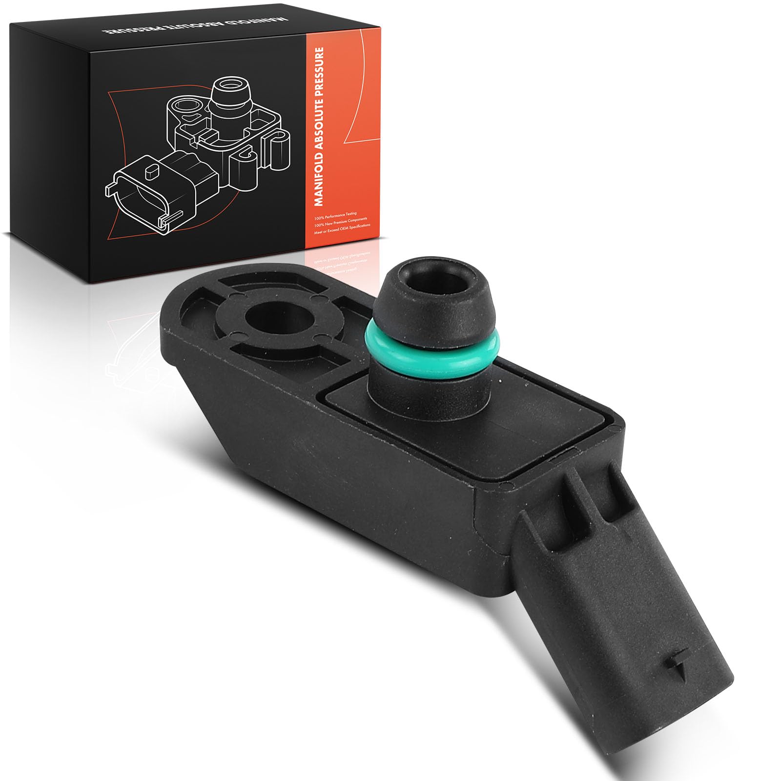 Frankberg Capteur de pression du collecteur d'admission V20720135 | Compatible avec: C4 II NC, DS5, 308 II L3 LB LH LP LW, M.i.n.i Cabriolet R57, 3008 SUV M4 MC MJ MR, DS3 Cabriolet SB