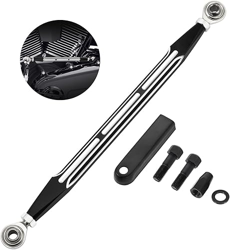 Miniatura 8 de Amazicha Enlace de palanca de cambios negro compatible con Harley Touring Electra Street Glide 1980-posterior
