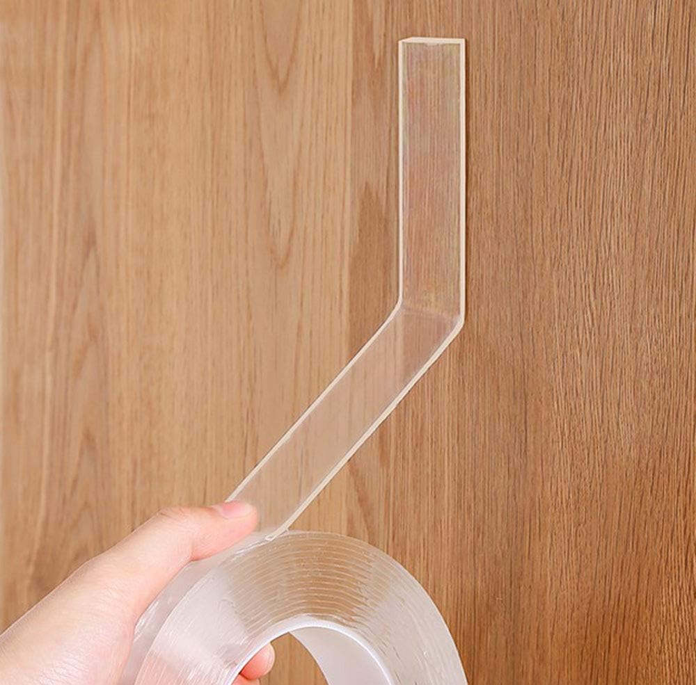 Clear Nano Tape 16.4 Ft, Double Sided Mounting Adhesive Tape Heavy Duty for Kitchen, Wall, Photo Frame