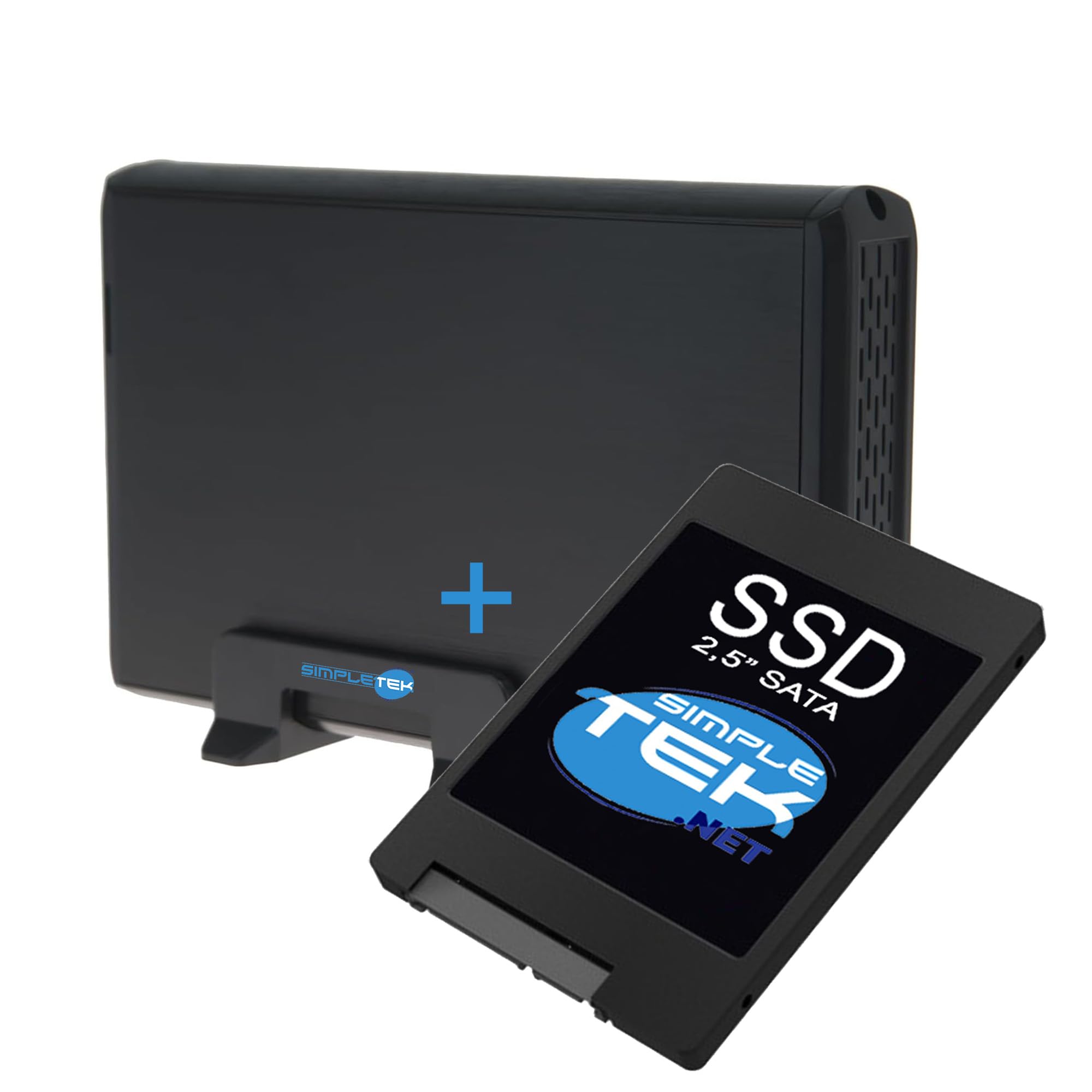 SIMPLETEK - SSD esterno 2TB USB 3.2 Gen 1 | Con alimentatore esterno | compatibile con qualsiasi PC/Server (Ricondizionato)