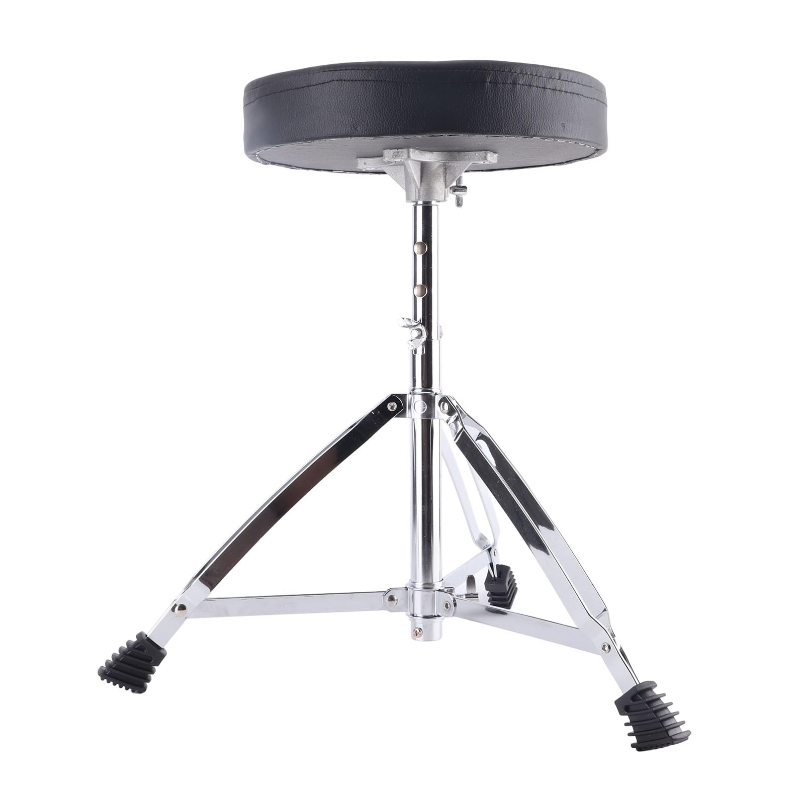 Eujgoov Taburete Plegable para Batería, Material de Aleación, Asiento Acolchado, Altura Ajustable de 16,7 a 21,7 Pulgadas, para Músicos Que Tocan Batería, Teclados y Guitarras