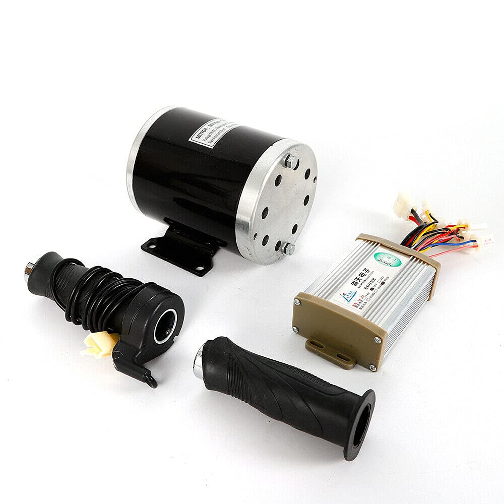 36V 800W Electric Brushed Motor Kit, Brushed Motor & Controller Kit Controller Twist Throttle Kit with 2800RPM High Speed for Dirt Bike E-Bike ATV Go Kart Moped