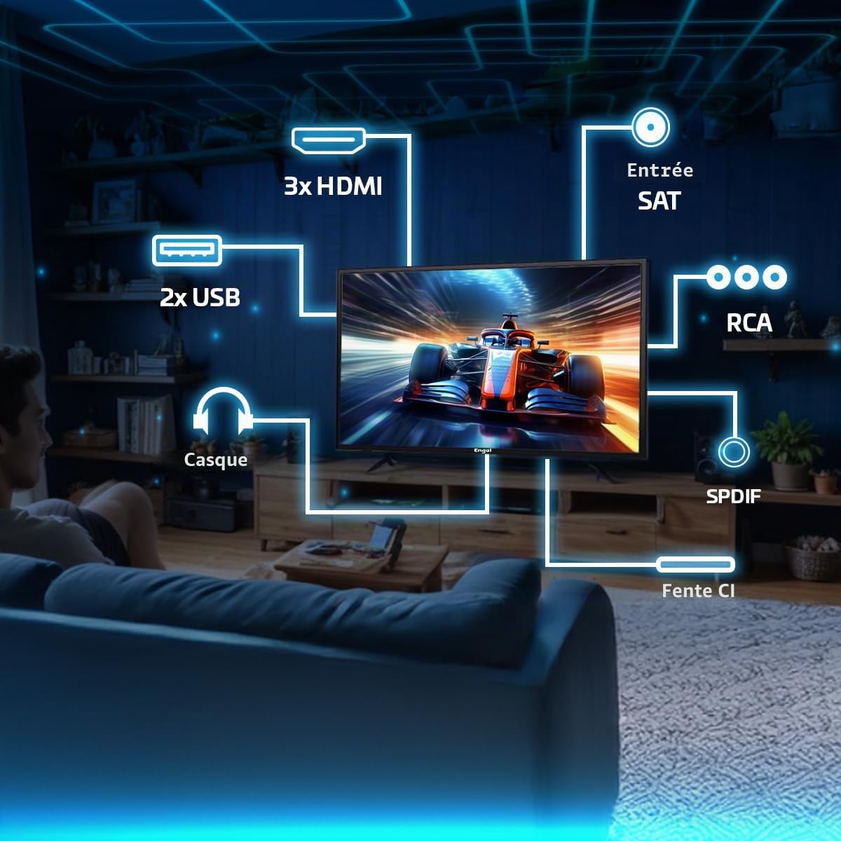 Smart TV Engel LE2462CA 24 HD 24" LED