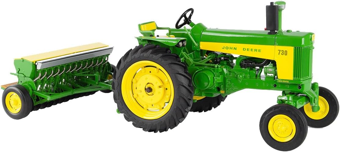 John Deere 1/16 730 With Grain Drill Prestige Collection - LP77315