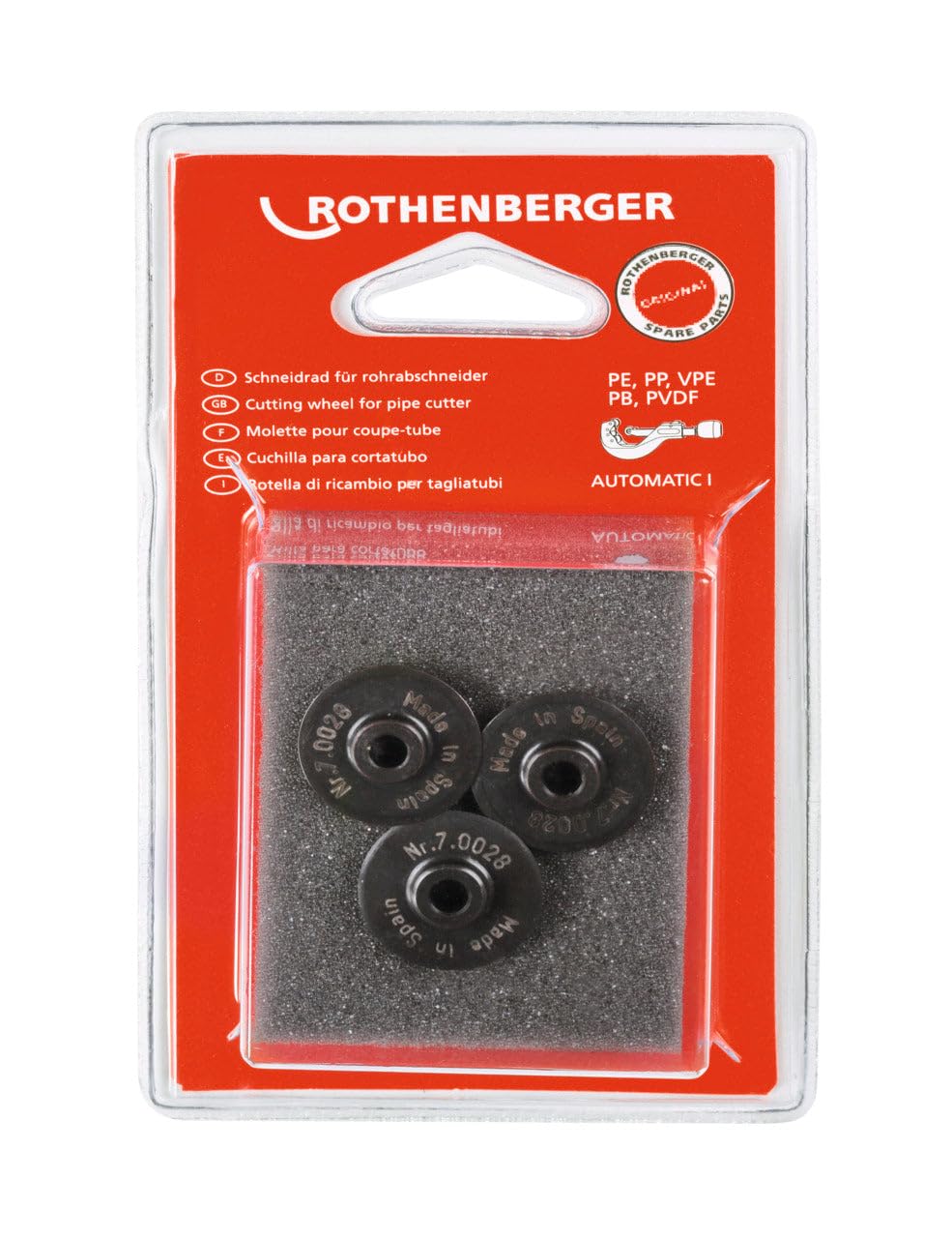 ROTHENBERGER 70028 Cuchilla para plástico