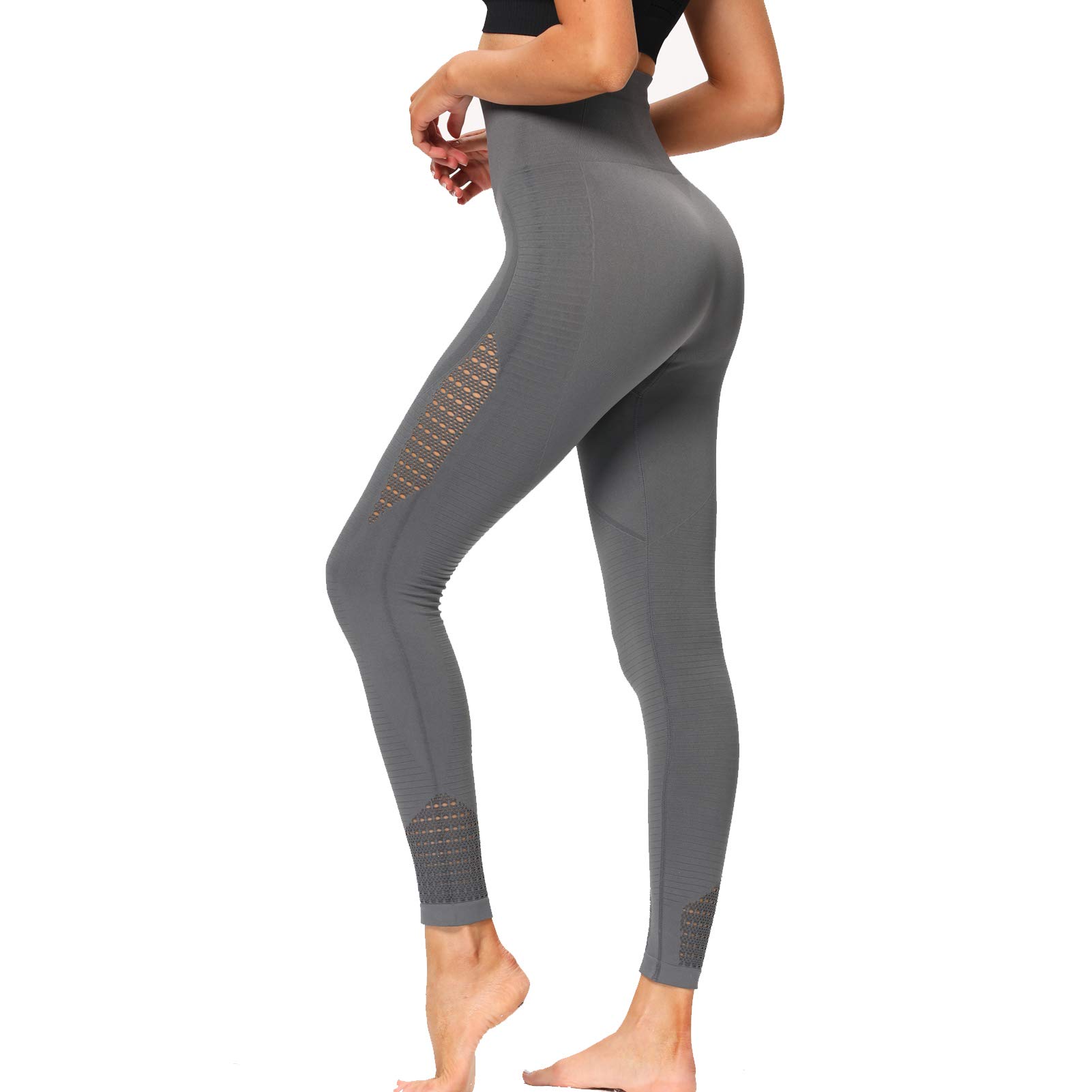 Eono Leggins Sportivi Donna Leggins Push Up Vita Alta Pantaloni Yoga