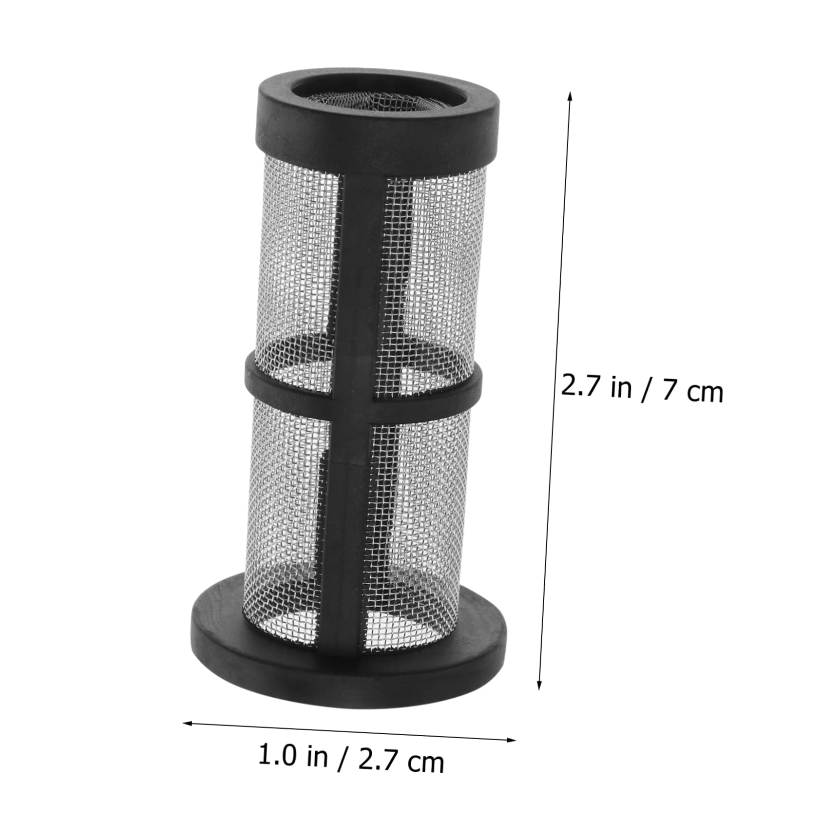 Abaodam 2 Pcs Swimming Pool Filter Pool Screen Strainer Sponge Filters Pool Screen Filter Skimmer Basket Sock Black Ink Pool Replacement Filter Pool Filter Net Splitter Tub Abs