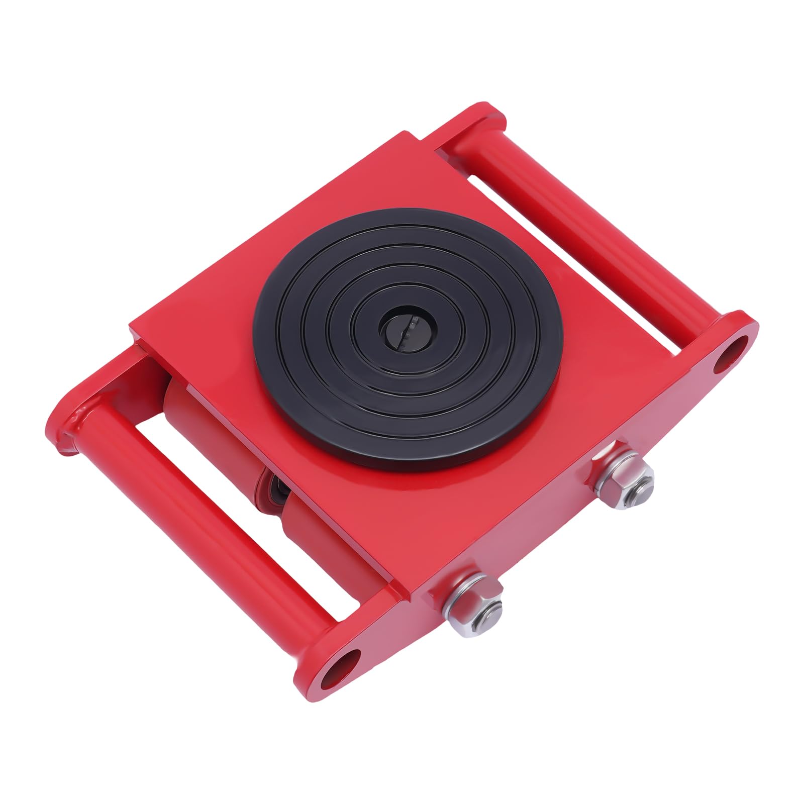 Carrello meccanico a 360° per camion pesanti, trasportatore industriale per stoccaggio, distribuzione e trasporto, ideale per il trasporto di oggetti grandi, pesanti e mobili di uso quotidiano (rosso