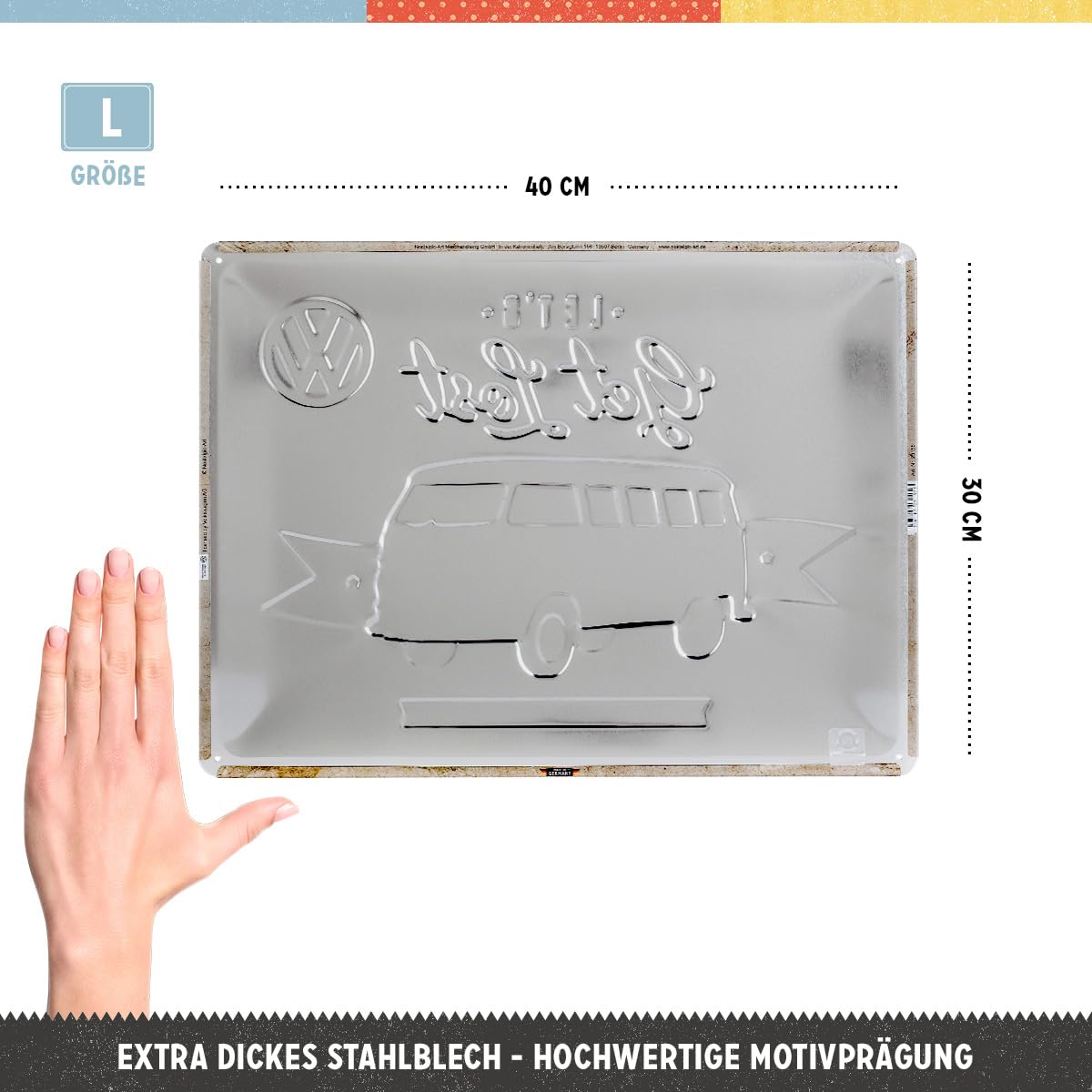 Plaque métal Vw Combi legendary - Idée déco, collection, Cadeau