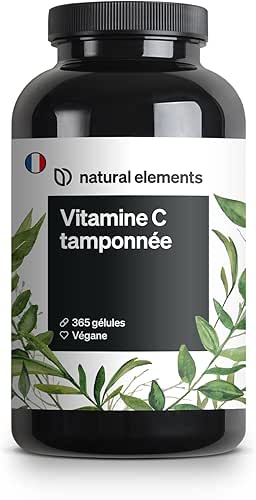 Vitamine C tamponnée 500 mg – 365 gélules véganes –