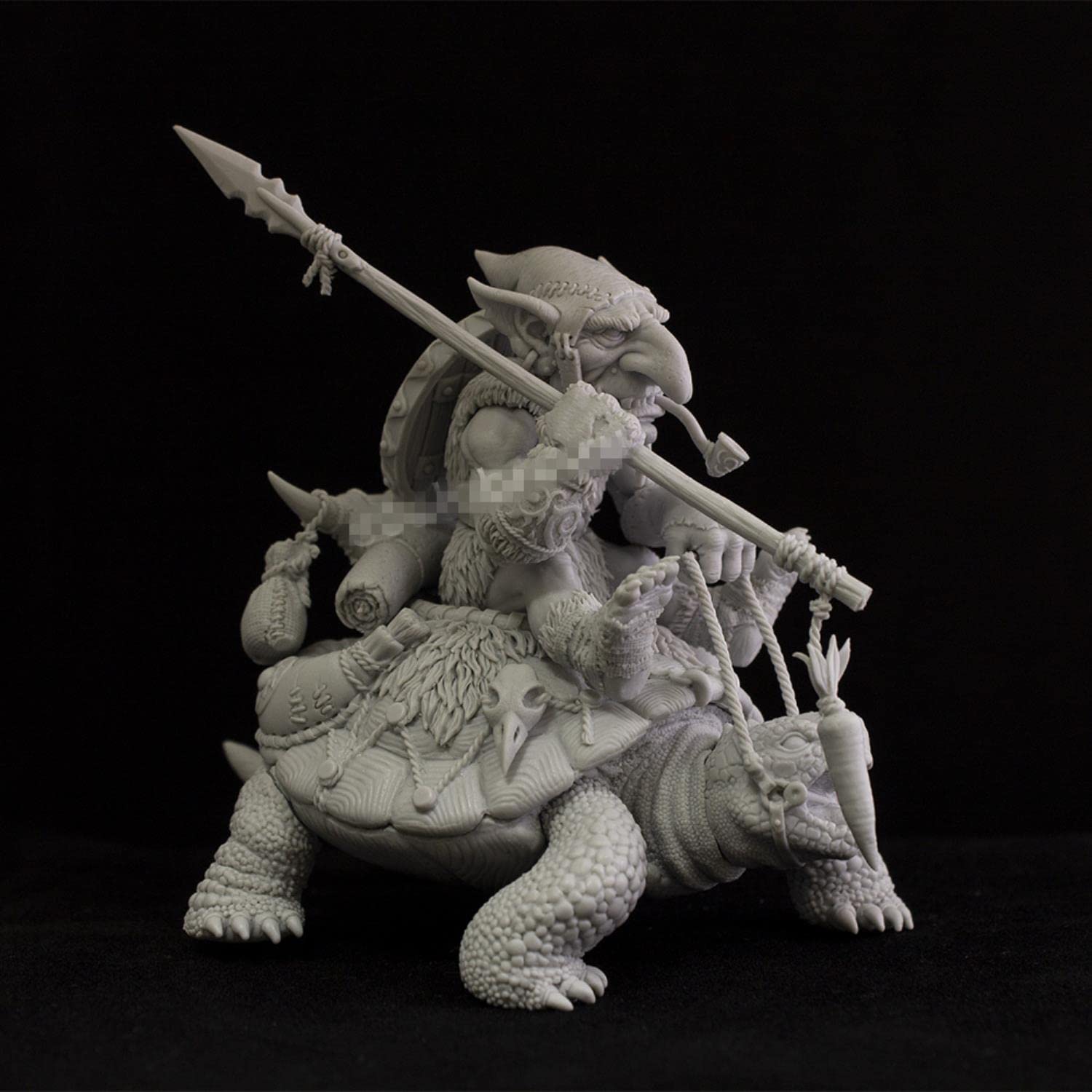 54-mm-Harzfiguren-Modellbausätze GK Turtle Rider Unmontierter und unbemalter Bausatz S200
