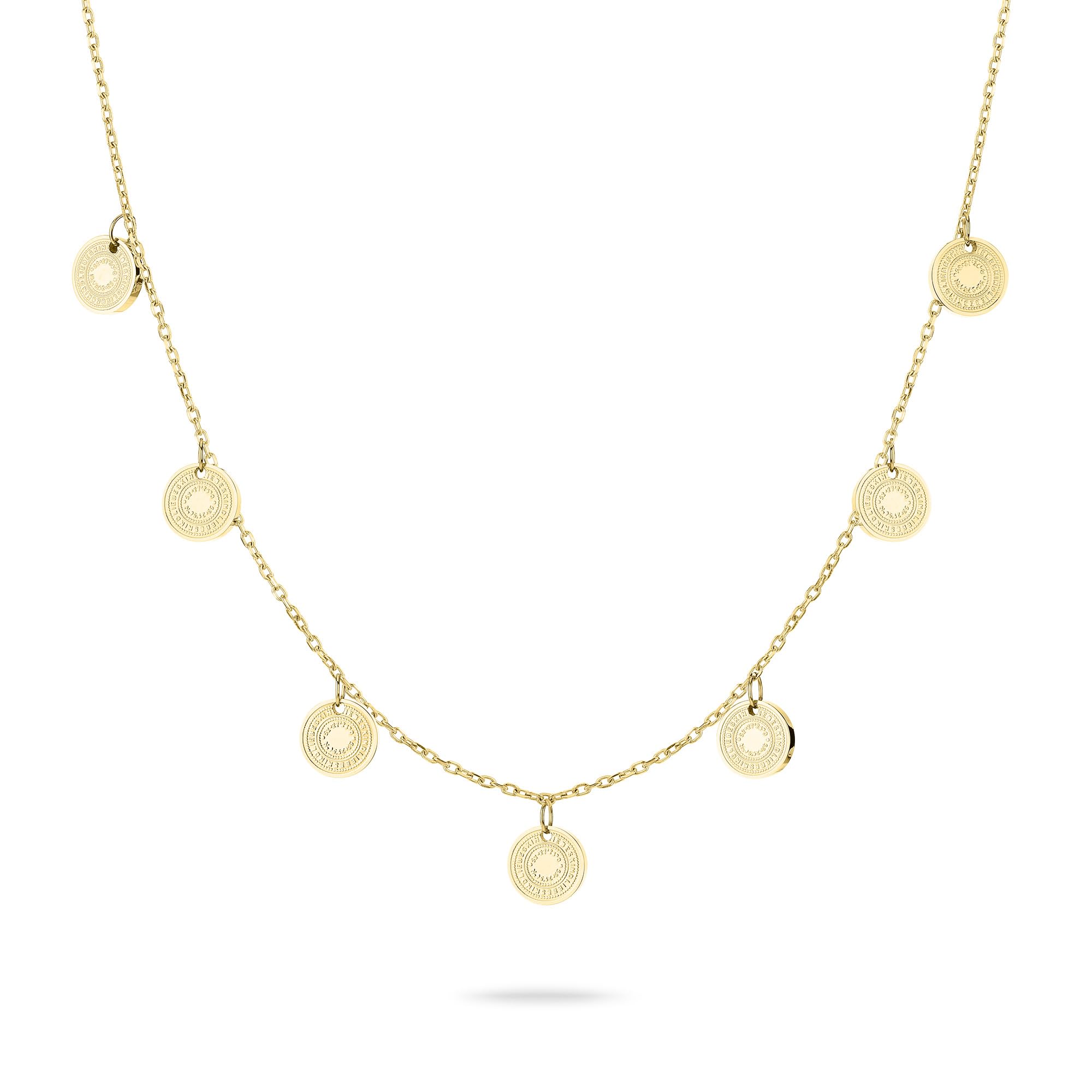 Liebeskind Berlin Ladies Necklace LJ-1770-N-45 in Stainless Steel IP Gold