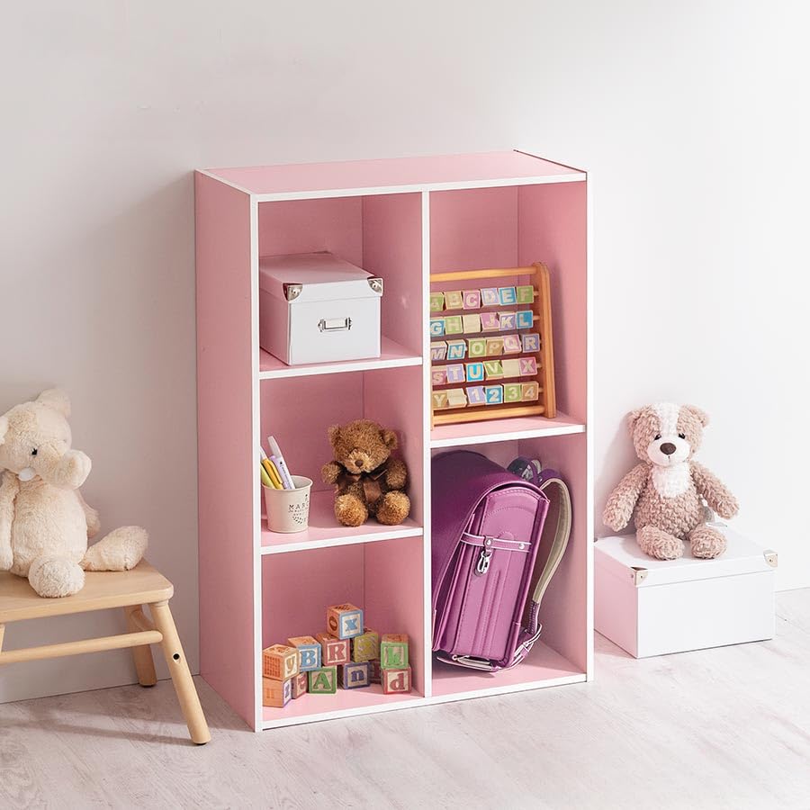 Amazon｜カラーボックス 棚 オープン ラック 本棚 3段 2段 2列 木製 