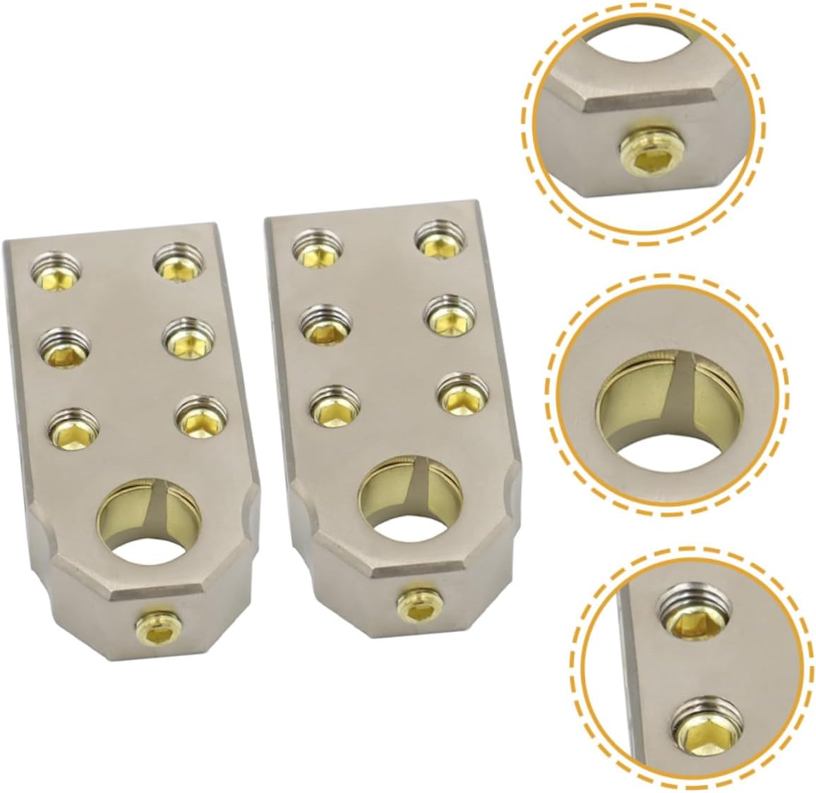 Awg Car Battery Terminal Clamps Quick Release Connectors with Fixing Compatible for Positive and Negative Poles Cars Trucks Motorcycles and Industrial Batteries