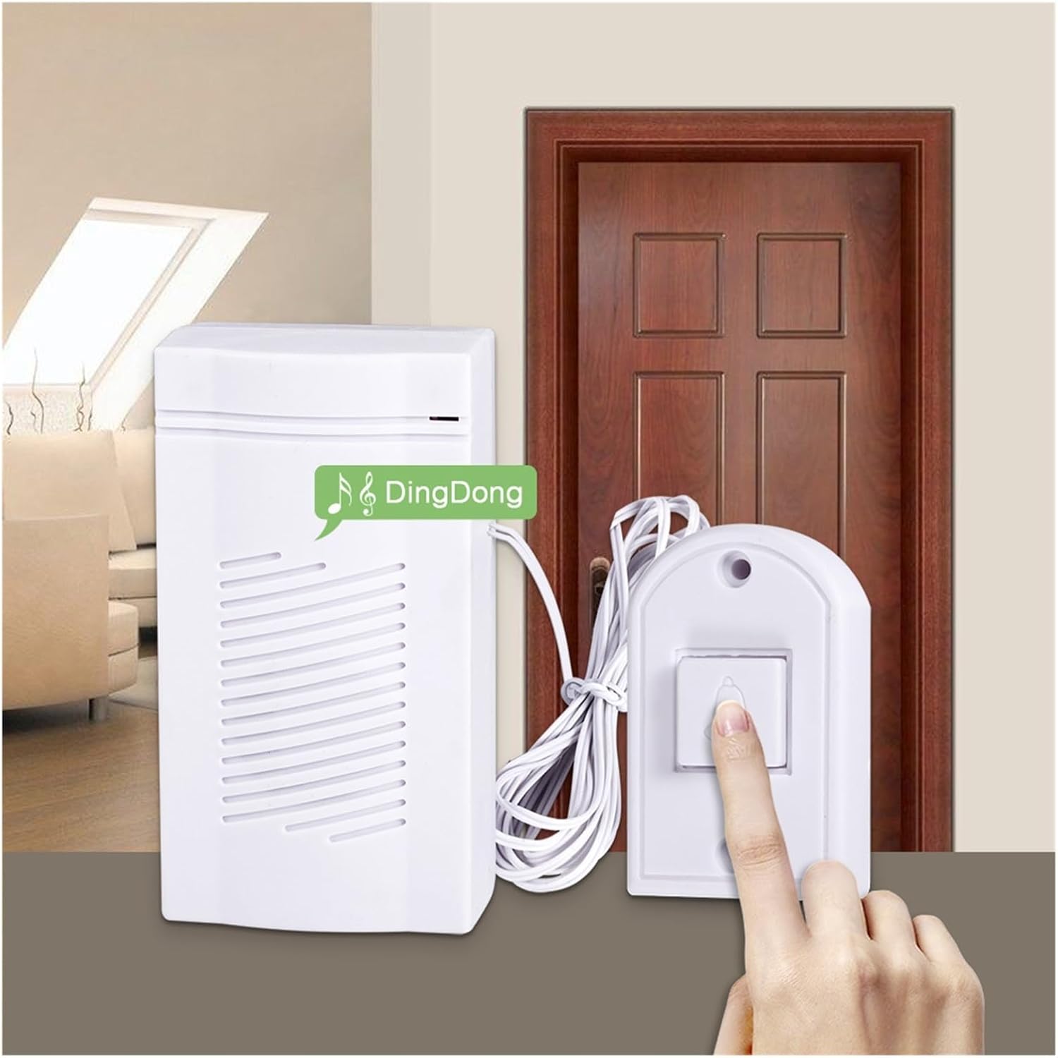 Wired Guest Welcome Doorbell Energy-Saving Door Bell Simple Generous Home Store Security Doorbell Button