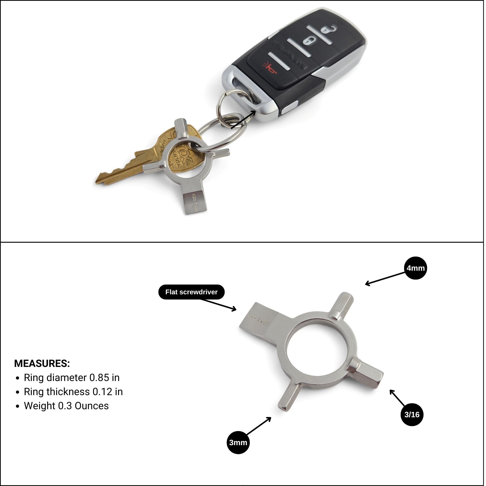 5 Stück Münzschlüssel (Coin Driver) Für Kamera-Schnellwechselplatten – 0,95 Cm (3/8 Zoll) & 1/4 Zoll, Daumenschraubenschlüssel