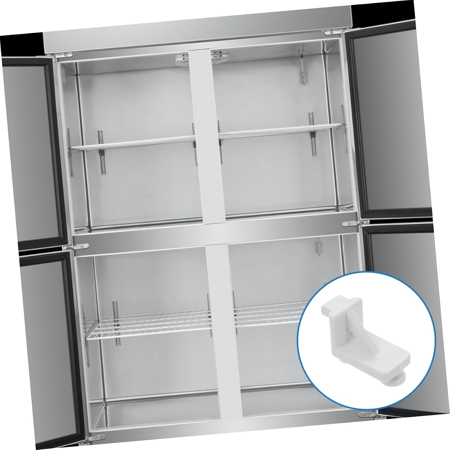 10pcs Freezer Shelf Support Hooks Refrigerator Shelf Clips for Home Commercial Use Easy Installation Versatile Fridge Accessories Fits Freezer Models