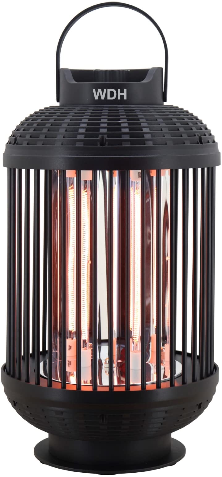 Aktobis Heizlaterne Standheizstrahler WDH-12HL - 2 Heizstufen (600/1.200 Watt) und 180° Rotationsfunktion