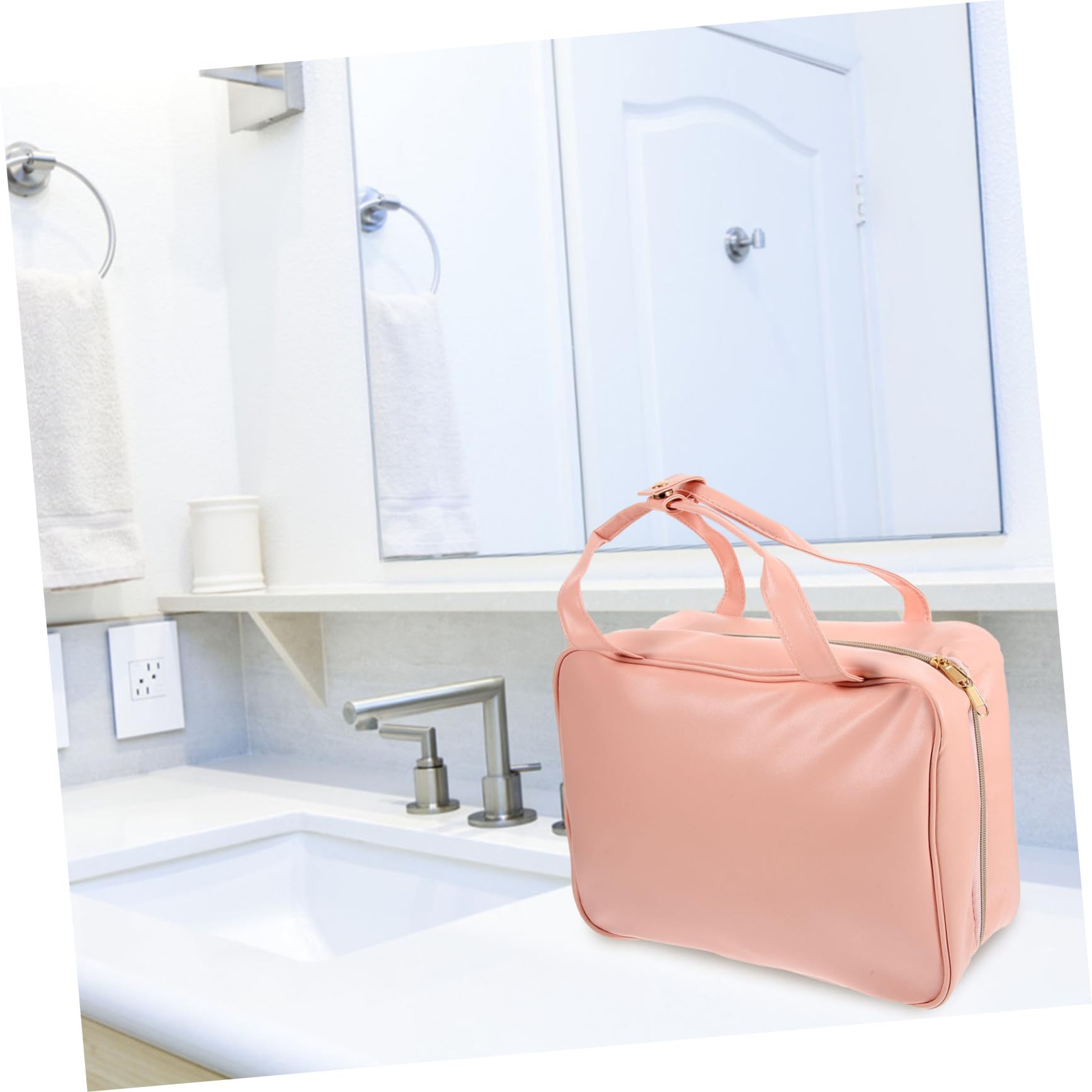 FRCOLOR Neceser De Viaje Bolsa De Aseo para Colgar Neceser De Maquillaje Gancho Organizador De Cosméticos para Bolso De Cosméticos para Bolsa De Aseo Viaje