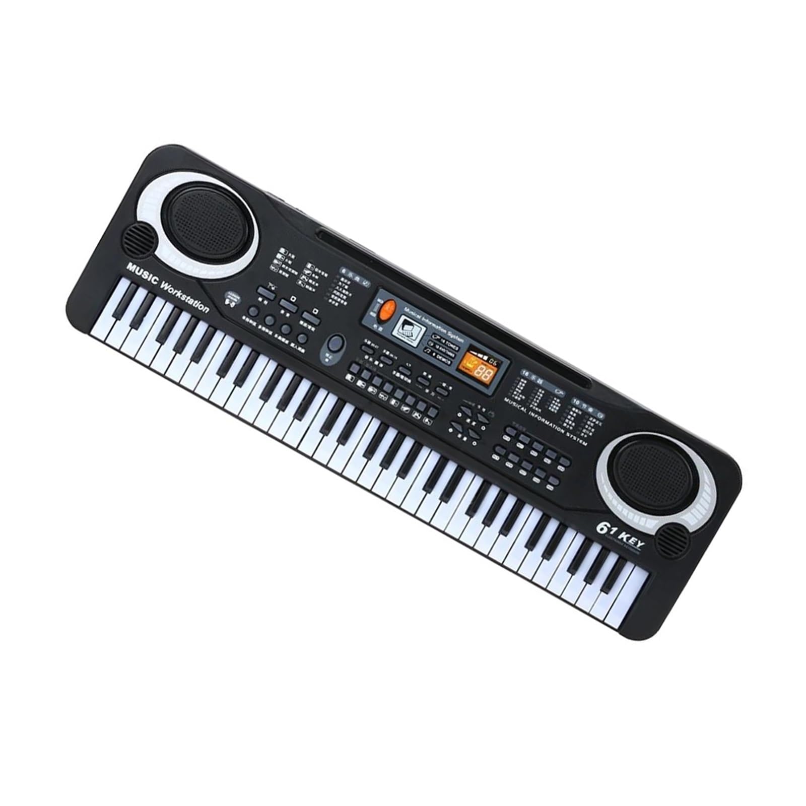 dorosłych klawiatura elektroniczna 61 Klawiszy Fortepian Muzyka Cyfrowa Klawiatura Elektroniczna Klucz Czarne Pianino Elektryczne Z Mikrofonem Instrument Klawiszowy