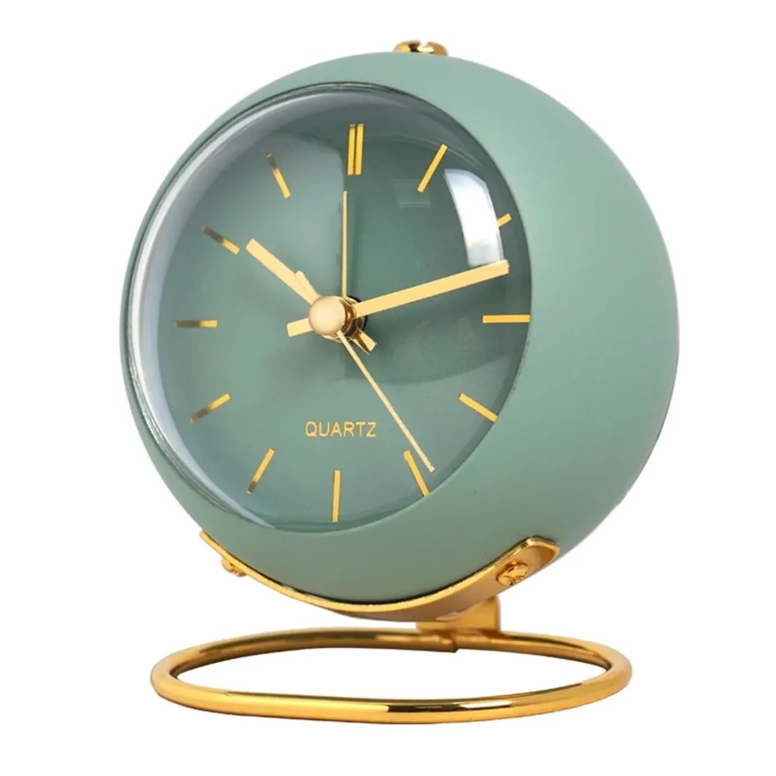 HVSYVVSRL Nordic Creative Electronic Desk Clock, Minimalist Children's Alarm, Desktop Bedside Student Silent Luminous Pointer Quiet Operation(Green)