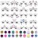 SIQUK 20 Sets Face Gems Glitter Mermaid Face Jewels Crystal Stickers with 20 Boxes Chunky Face Glitter Temporary Tattoos for Festival Rave Carnival Party